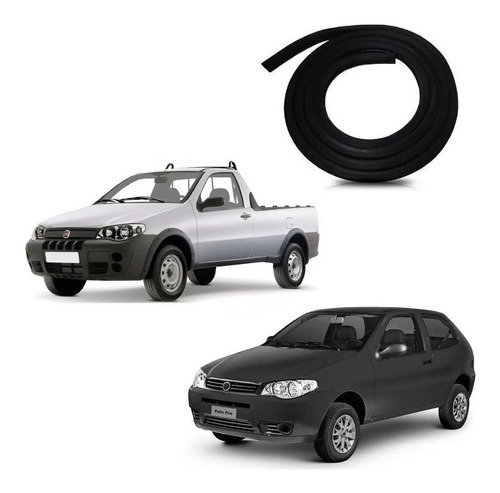 1 borracha porta palio fire economy modelo 2pts 1996 a 2011