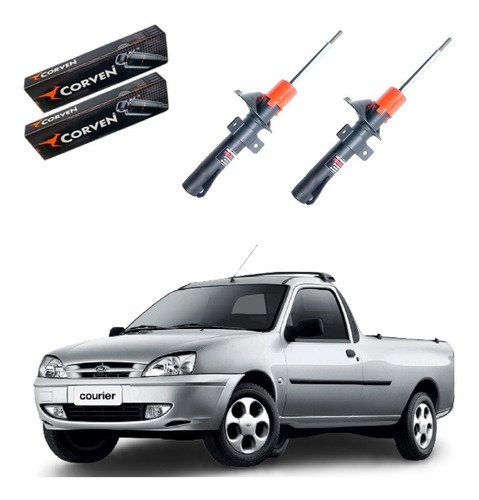 2 amortecedor dianteiro corven courier 97 98 99 2000 a 2013