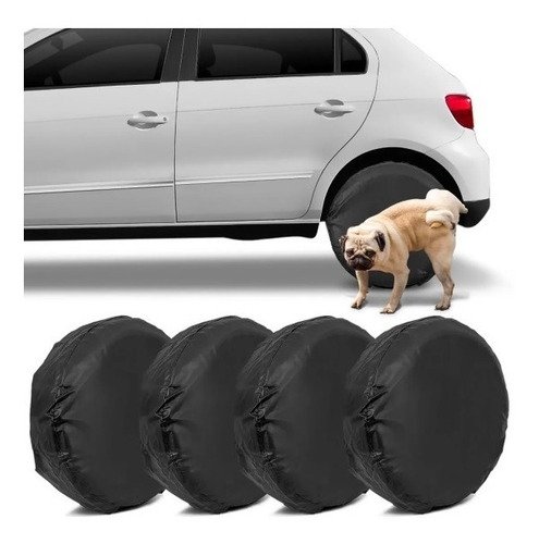 4 capa protetora pneu roda 60cm aro 13/14 anti xixi cachorro
