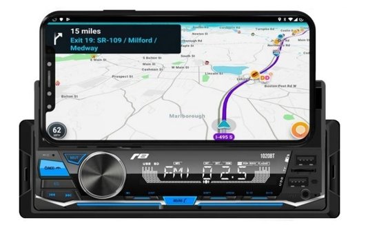 Auto radio som carro bluetooth 2usb controle suporte celular