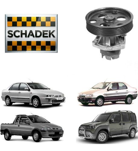 Bomba agua palio 1.6 16v 1996 1997 1998 1999/2004 c/dir hidr