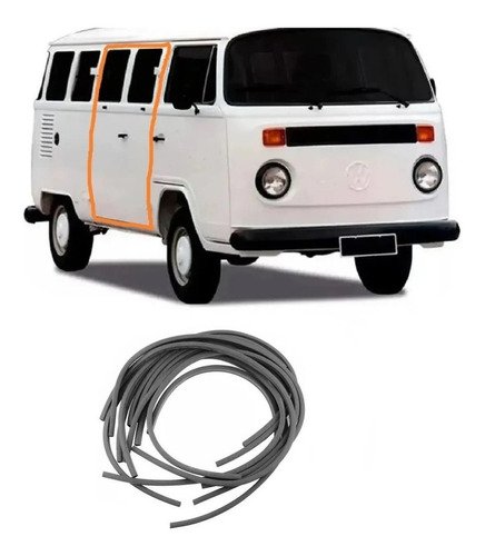 Borracha porta central kombi clipper 1976 a 92 93 94 95 1996