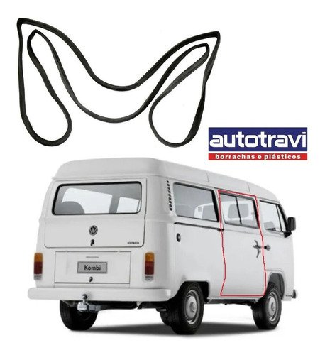 Borracha porta corredica central kombi 1997 a 2011 autotravi