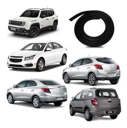 Borracha porta jeep renegade cruze 2011/2016 spin 2012/2018