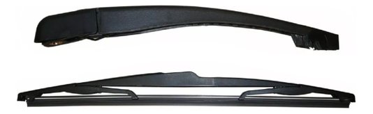 Braco limpador traseiro e palheta c3 2004 a 2009 2010 11 12