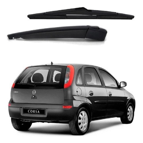 Braco limpador traseiro e palheta corsa hatch premium 2010