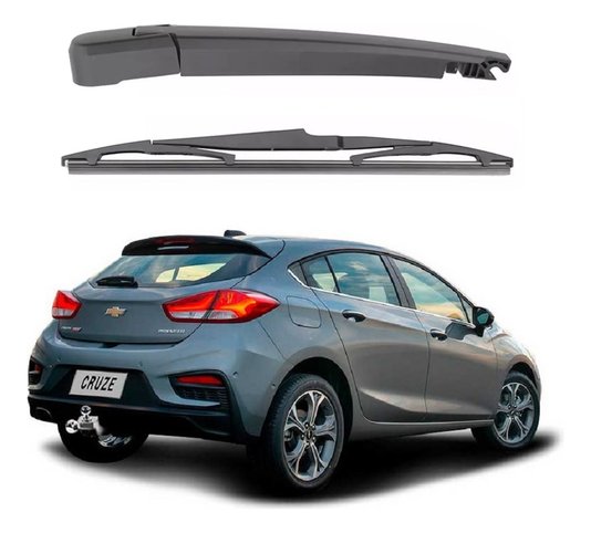 Braco limpador traseiro e palheta cruze hatch 2016 2017 2018
