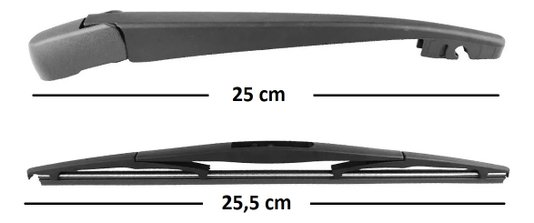 Braco limpador traseiro e palheta para honda hr-v 2016 2017