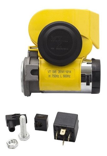 Buzina marítima carro 2 cornetas automotiva 12v compacta