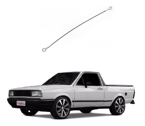Cabo aço tampa traseira caçamba saveiro quadrada 1983 a 1997