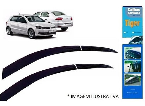 Calha chuva gol voyage g5 g6 4p novo design inteiriça esport