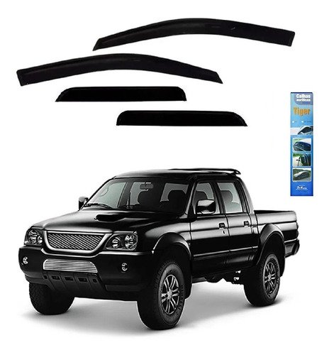 Calha chuva mitsubishi l200 sport 2008 2009 2010 2011 2012