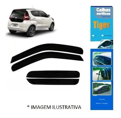 Calha de chuva defletor fiat mobi 4p 2017 2018 2019 2020 jg