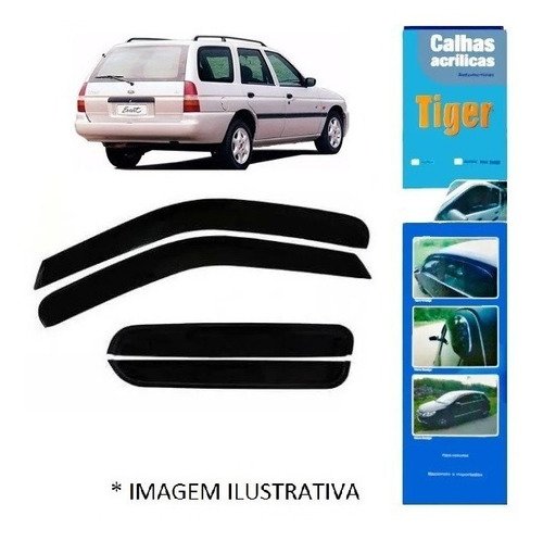 Calha de chuva escort wagon sw 4p 97 98 99 2000 2001 2002 jg