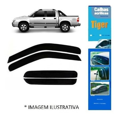 Calha de chuva s10 c. dupla 4p 96 a 2001 2003 2005 2006 2011