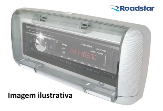 Capa protetora p/ rádio 1 din lancha barco maritima nautica