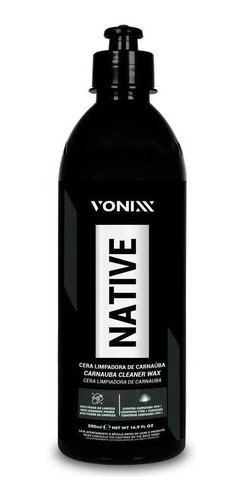 Cera automotiva native brazilian carnaúba cleaner wax vonixx