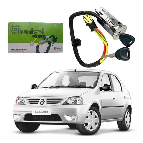 Cilindro miolo ignição + chave logan g1 2010 2011 2012