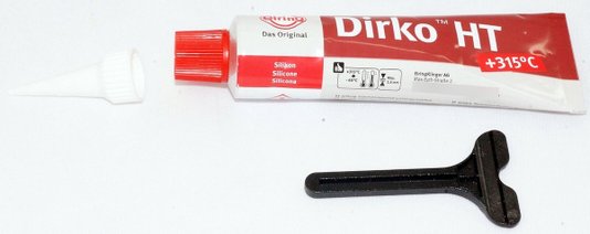 Cola junta liquida elring dirko ht silicone vermelho 315o c