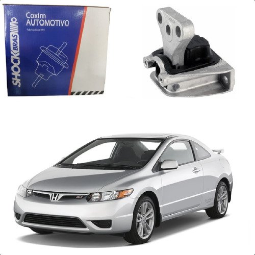 Coxim motor diant. esquerdo new civic 1.8 16v 2007 2008/2011