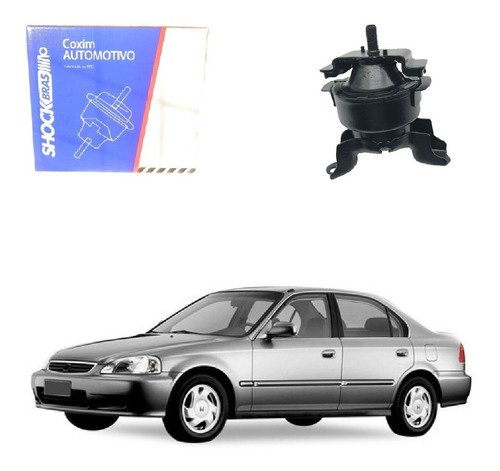 Coxim motor traseiro esq. civic 1.6 1996 1997 1998 1999 2000