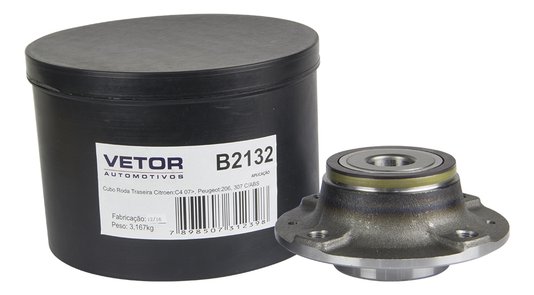 Cubo traseiro peugeot 307/citroen c4 /pallas 2003 a 2023