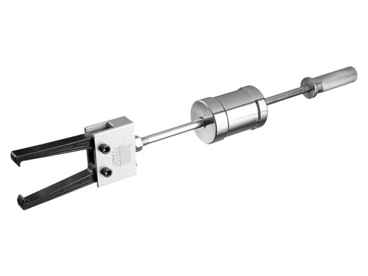 Extrator interno e externo a percussao com garras reversive