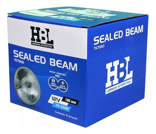 Farol sealed beam silibim de vidro d10 corcel 1 caravan 12v