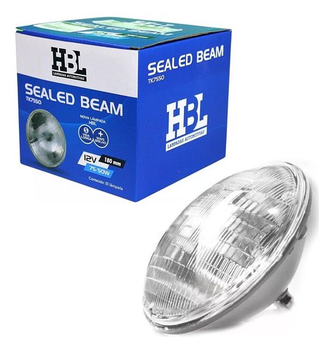 Farol sealed beam silibim de vidro d10 corcel 1 caravan 12v