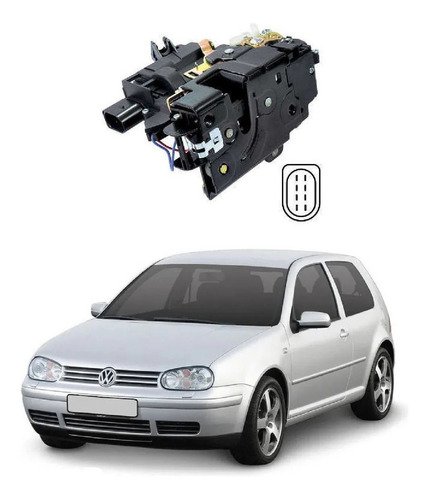 Fechadura eletrica 8 pinos diant l.passageiro golf 1999/2006