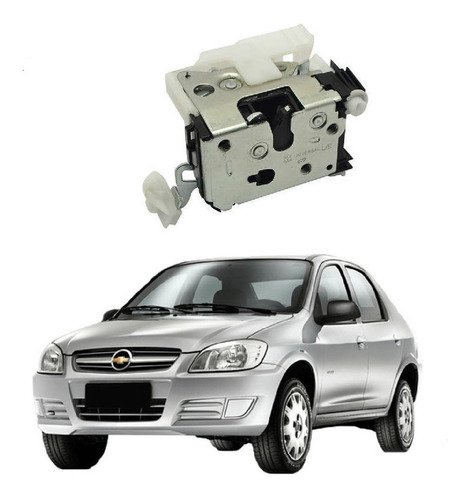 Fechadura manual traseira lado motorista prisma 2006 a 2012