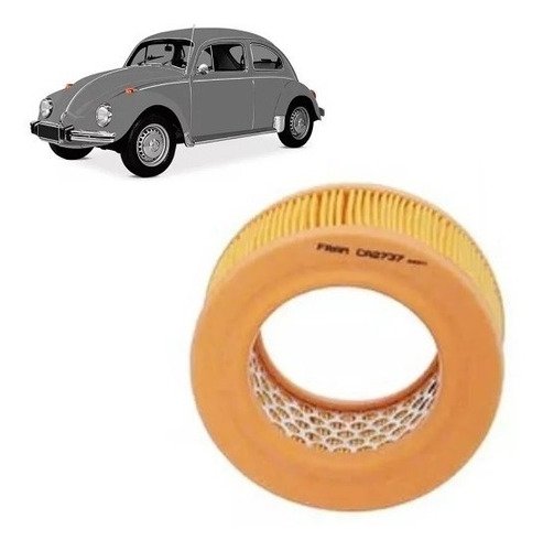 Filtro ar fram fusca 1200 1300 1500 carburação simples ca2737
