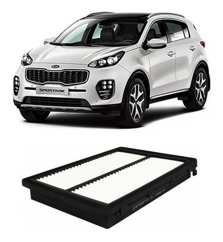 Filtro ar motor kia sportage 2.0 16v flex 2016 2017 2018 fabr210s