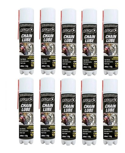 Jg 10 lubrificante spray corrente moto bike chain lube 300ml
