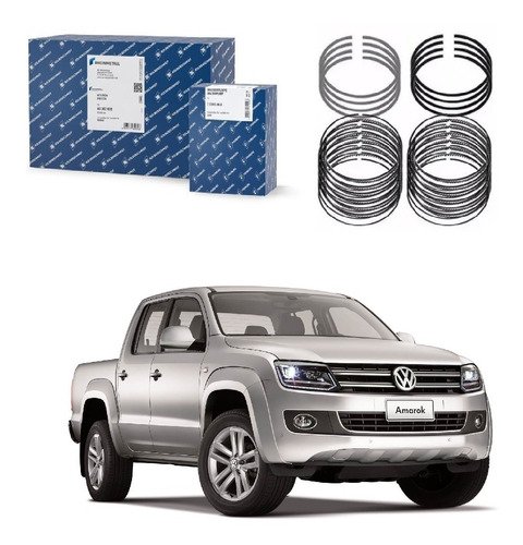 Jogo aneis motor 0,50 amarok 2.0 16v diesel 2010 2011 a 2014
