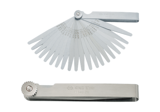 Jogo calibrador folga lamina 20 pecas