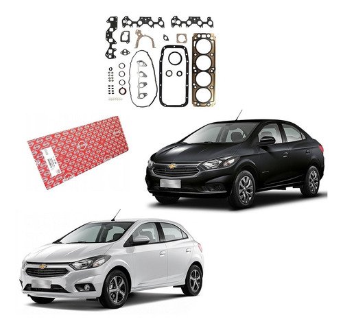 Jogo de junta motor onix 1.4 8v 2012 2013 a 2019 2020 chapa
