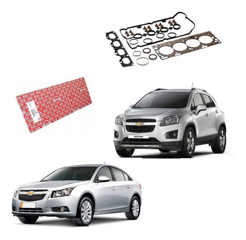 Jogo junta superior cabeçote cruze 1.8 16v 2011 2012 a 2016