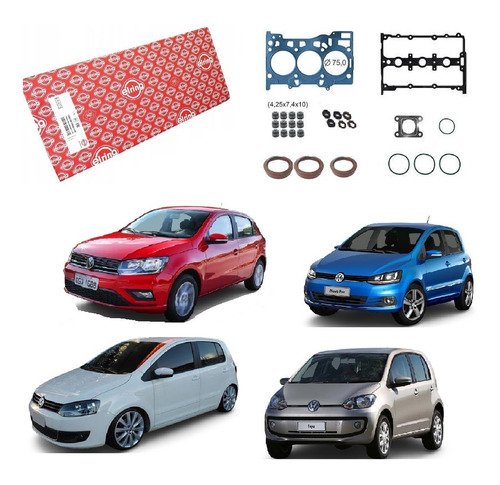 Jogo junta superior fox gol polo up 1.0 12v 3 cil 2013...