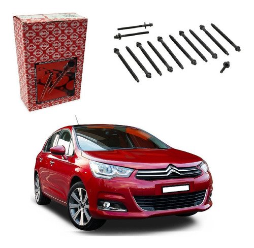 Jogo parafuso cabeçote citroen c4 1.6 16v 2015 2016 2017