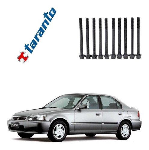 Jogo parafuso cabeçote civic 1.6 16v 1999 2000