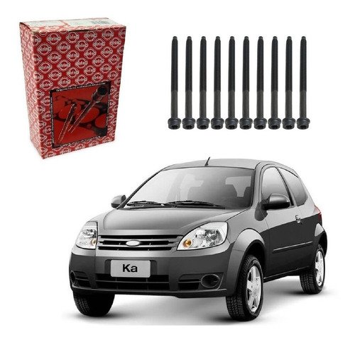 Jogo parafuso cabeçote ford ka 1.0 8v zetec rocam 2008 2009