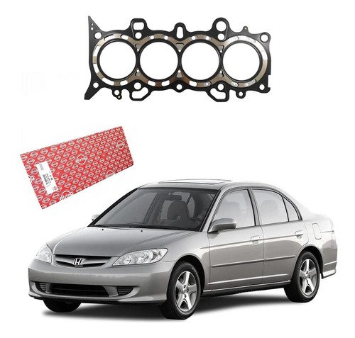 Junta cabeçote honda civic 1.7 16v 2001 2002 a 2006 chapa
