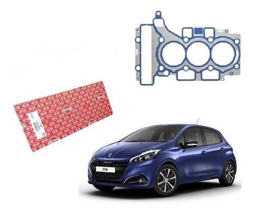 Junta cabeçote peugeot 208 1.2 12v 3 cil 2017 2018 2019