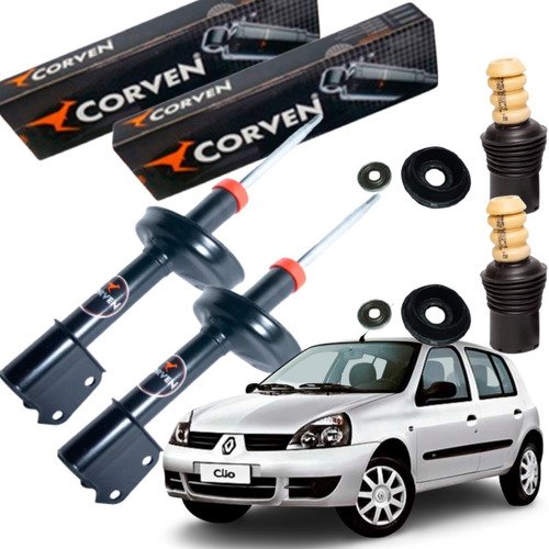 Kit amortecedor dianteiro clio 1.6 1999 2000 2001 a 2009