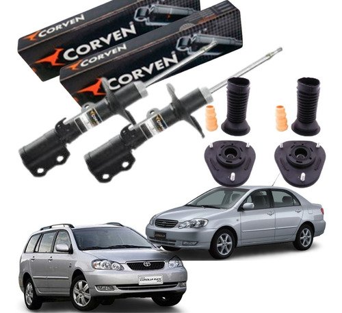Kit amortecedor dianteiro corolla 2003 2004 2005 2006 a 2007