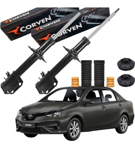 Kit amortecedor dianteiro corven etios sedan 1.5 2018 2019