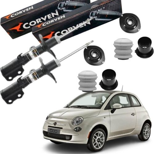 Kit amortecedor dianteiro corven fiat 500 cult 1.4 2012 2013