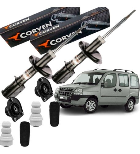Kit amortecedor dianteiro doblo 2001 2002 2003 2004 a 2006