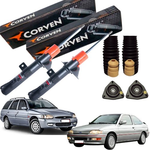 Kit amortecedor dianteiro escort zetec e sw 1999 a 2003